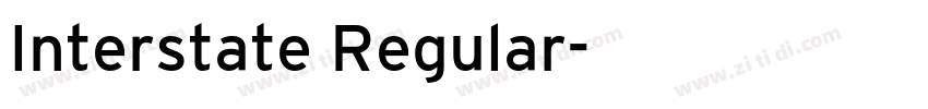Interstate Regular字体转换